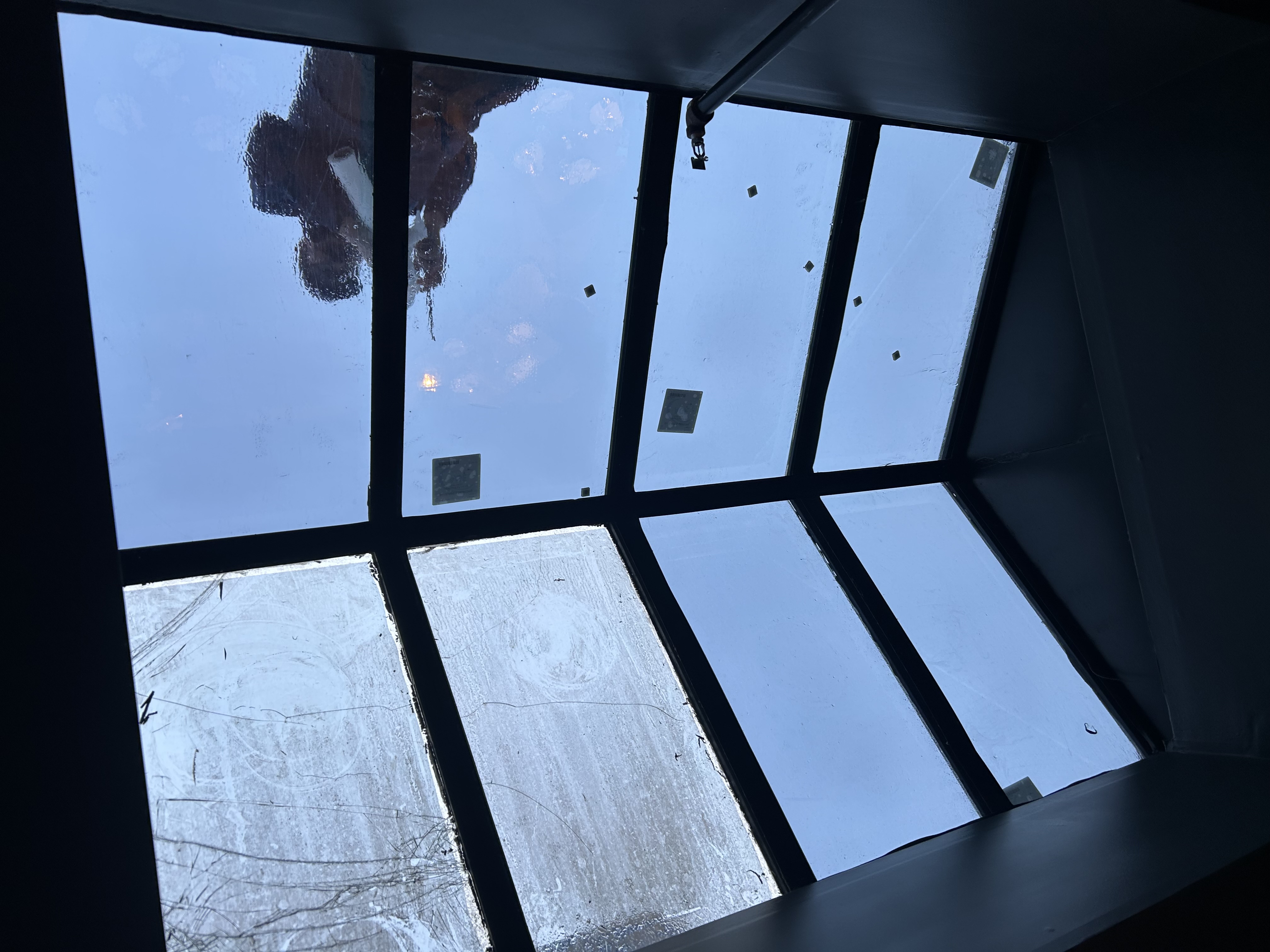 Custom skylight glass installation project